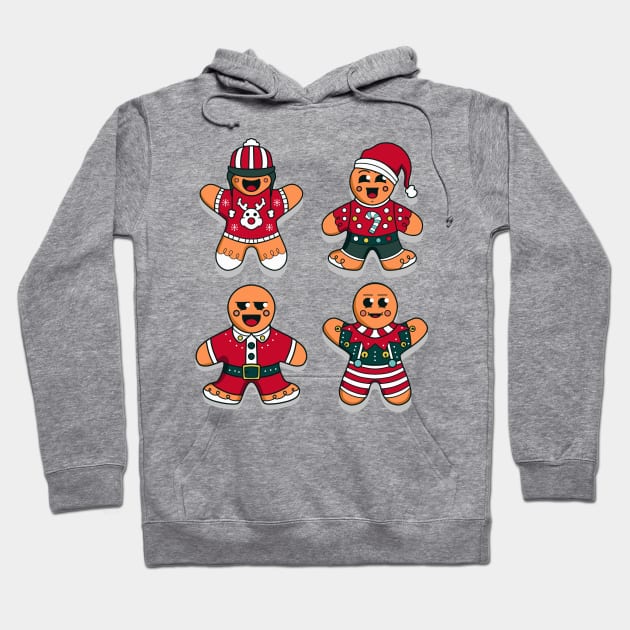 Ginger bread Cookies Hoodie by Mako Design 